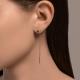 Серьги из золочёного серебра SOKOLOV 93022429-91 с фианитом