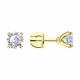 Серьги из лимонного серебра SOKOLOV 93022525 с фианитом