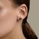 Серьги из золочёного серебра SOKOLOV 93022541 с фианитом