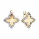 Серьги из золочёного серебра SOKOLOV 93022568 с фианитом