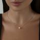 Подвеска из золочёного серебра SOKOLOV 93030280-91 с фианитом