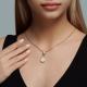 Подвеска из золочёного серебра SOKOLOV 93030580 с кристаллом Swarovski, опалом и ювелирным кристаллом