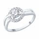 Серебряное кольцо Diamant 94-110-00023-1 с фианитом