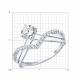 Серебряное кольцо Diamant 94-110-00043-1 с фианитом