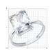 Серебряное кольцо Diamant 94-110-00082-1 с фианитом