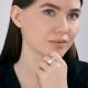 Серебряное кольцо Diamant 94-110-00089-1 с эмалью
