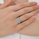 Серебряное кольцо Diamant с кристальной тканью 94-110-00098-1