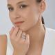 Серебряное кольцо Diamant с кристальной тканью 94-110-00098-1