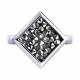 Серебряное кольцо Diamant с кристальной тканью 94-110-00098-1