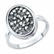 Серебряное кольцо Diamant с кристальной тканью 94-110-00105-1