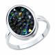 Серебряное кольцо Diamant с кристальной тканью 94-110-00105-2