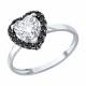 Серебряное кольцо Diamant 94-110-00122-1 с фианитом