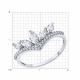 Серебряное кольцо Diamant 94-110-00140-1 с фианитом
