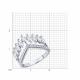 Серебряное кольцо Diamant 94-110-00141-1 с фианитом