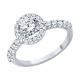 Серебряное кольцо Diamant 94-110-00194-2 с фианитом