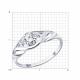 Серебряное кольцо Diamant 94-110-00205-1 с фианитом