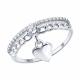 Серебряное кольцо Diamant 94-110-00297-1 с фианитом