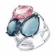 Кольцо из серебра Diamant с алпанитами и фианитами 94-110-00661-1
