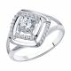 Серебряное кольцо Diamant 94-110-00740-1 с фианитом
