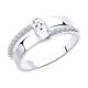 Серебряное кольцо Diamant 94-110-00801-1 с фианитом