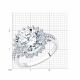 Серебряное кольцо Diamant 94-110-00805-2 с фианитом