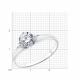 Серебряное кольцо Diamant 94-110-01550-1 с фианитом