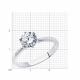 Серебряное кольцо Diamant 94-110-01633-1 с фианитом