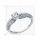 Серебряное кольцо Diamant 94-110-02130-1 с фианитом