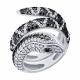 Серебряное кольцо Символ года Змея с фианитом Diamant 94-110-02301-1