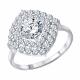 Серебряное кольцо Diamant 94-110-02397-1 с фианитом