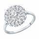 Серебряное кольцо Diamant 94-110-02407-1 с фианитом