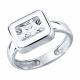 Серебряное кольцо Diamant 94-110-02409-1 с фианитом