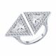 Серебряное кольцо Diamant 94-110-02427-1 с фианитом