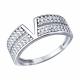 Серебряное кольцо Diamant 94-110-02448-1 с фианитом