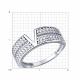 Серебряное кольцо Diamant 94-110-02448-1 с фианитом