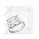 Серебряное кольцо Diamant 94-110-02467-1 с фианитом