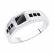 Серебряное кольцо Diamant 94-112-00791-1 с эмалью