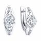 Серебряные серьги Diamant 94-120-00019-1 с фианитом