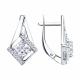 Серебряные серьги Diamant 94-120-00020-1