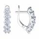 Серебряные серьги Diamant 94-120-00067-1 с фианитом