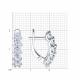 Серебряные серьги Diamant 94-120-00067-1 с фианитом
