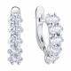 Серебряные серьги Diamant 94-120-00067-1 с фианитом