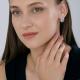 Серебряные серьги Diamant с кристальной тканью 94-120-00105-1