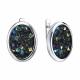 Серебряные серьги Diamant с кристальной тканью 94-120-00105-2