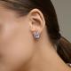 Серебряные серьги Diamant 94-120-00106-1 с эмалью