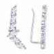 Серебряные серьги Diamant 94-120-00140-1 с фианитом