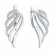 Серебряные серьги Diamant 94-120-00195-1 с фианитом