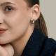 Серебряные серьги Diamant 94-120-00202-1 с фианитом