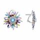 Серебряные серьги Diamant 94-120-00243-1 с фианитом