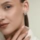 Серебряные серьги Diamant 94-120-00278-1 с фианитом